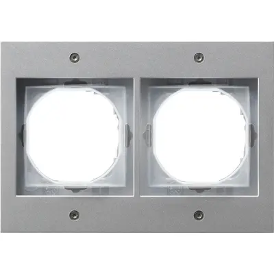 Gira Abdeckrahmen 2-fach TX44 aluminium (021265)