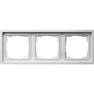 Gira Abdeckrahmen 3-fach F100 weiß glänzend (0213112)