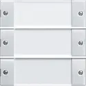 Gira Wippenset 3-fach mit Beschriftungsfeld System 55 Rein glänzend (213303)