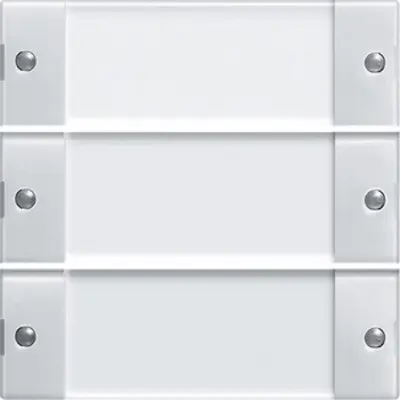 Gira Wippenset 3-fach mit Beschriftungsfeld System 55 Rein glänzend (213303)