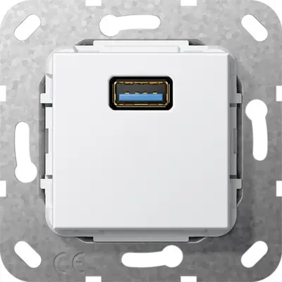Gira USB 3.0 A K-Peitsche Einsatz Reinweiß (568303)