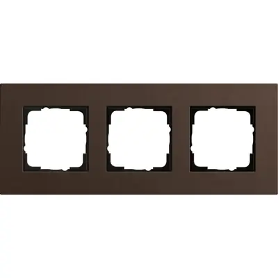 Gira Abdeckrahmen 3-fach Esprit linoleum-multiplex dunkelbraun (0213223)