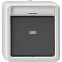 Gira Schalter 2-polig Kontrollschalter mit Glimmlampe Aufputz IP66 (011231)