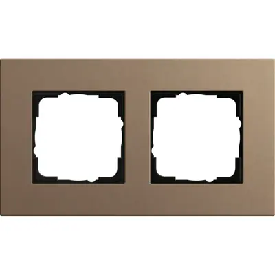 Gira Abdeckrahmen 2-fach Esprit linoleum-multiplex lichtbraun (0212221)