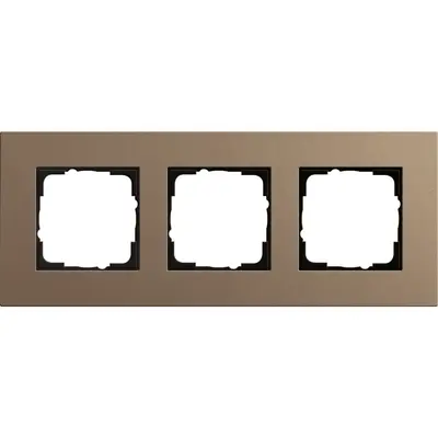 Gira Abdeckrahmen 3-fach Esprit linoleum-multiplex lichtbraun (0213221)