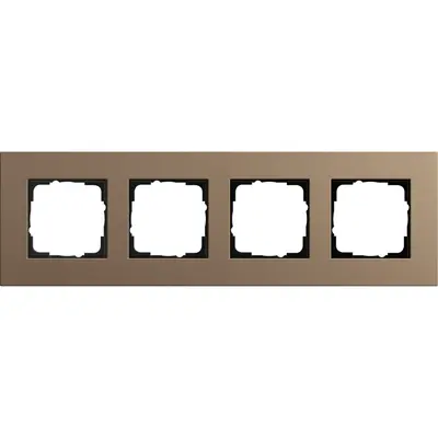 Gira Abdeckrahmen 4-fach Esprit linoleum-multiplex lichtbraun (0214221)
