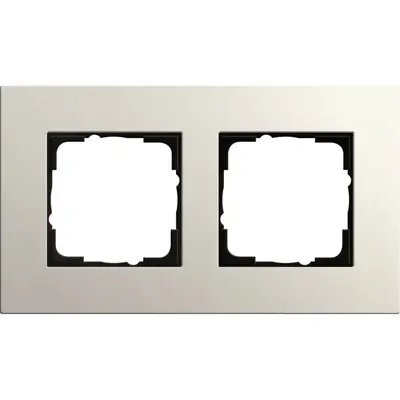 Gira Abdeckrahmen 2-fach Esprit linoleum-multiplex hellgrau (0212220)