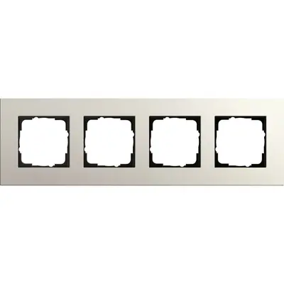 Gira Abdeckrahmen 4-fach Esprit linoleum-multiplex hellgrau (0214220)