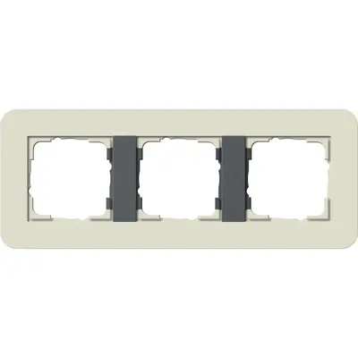 Gira Abdeckrahmen 3-fach E3 sand/anthrazit (0213427)