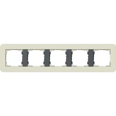 Gira Abdeckrahmen 5-fach E3 sand/anthrazit (0215427)