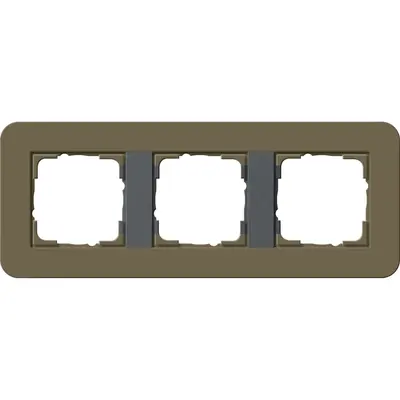 Gira Abdeckrahmen 3-fach E3 umbra/anthrazit (0213426)