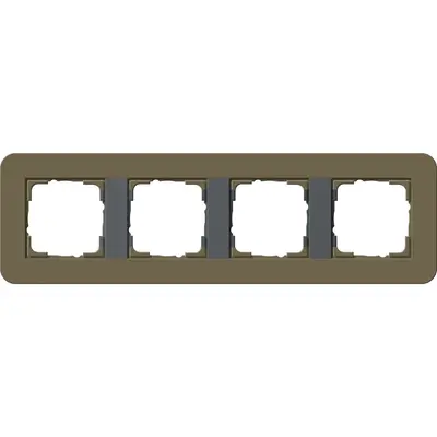 Gira Abdeckrahmen 4-fach E3 umbra/anthrazit (0214426)
