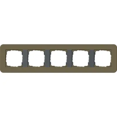 Gira Abdeckrahmen 5-fach E3 umbra/anthrazit (0215426)
