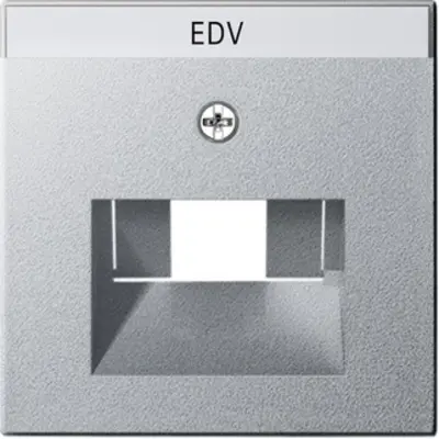Gira abdeckung RJ45 Netzwerk-anschlussdose Beschriftungsfeld 1&2fach System 55 aluminium matt (028426)