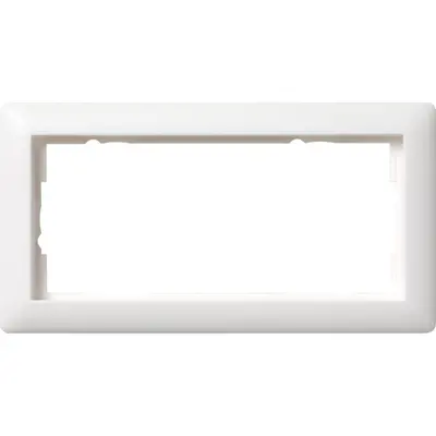 Gira Abdeckrahmen 2-fach ohne Mittelseg Standard 55 weiß matt (100204)
