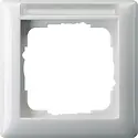 Gira Abdeckrahmen 1-fach Beschriftungsfeld Standard 55 weiß glänzend (109103)