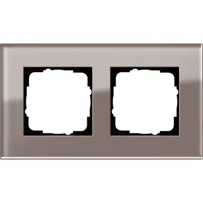 Gira Abdeckrahmen 2-fach Esprit glas umbra (0212122)