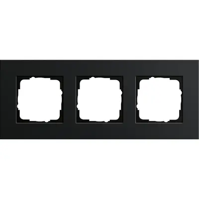 Gira Abdeckrahmen 3-fach Esprit aluminium schwarz (0213126)