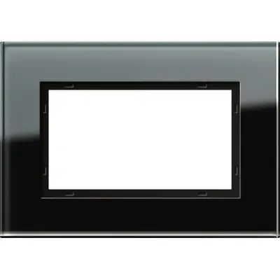 Gira Abdeckrahmen 1.5-fach Esprit glas schwarz (100105)