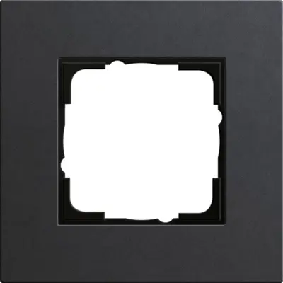 Gira Abdeckrahmen 1-fach Esprit linoleum-multiplex anthrazit (0211226)