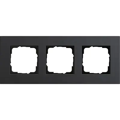 Gira Abdeckrahmen 3-fach Esprit linoleum-multiplex anthrazit (0213226)