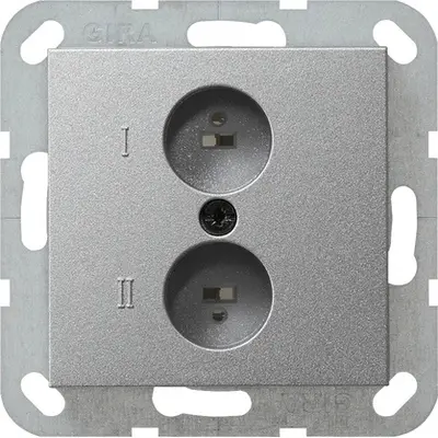 Gira stereolautsprecher-Steckd. System 55 F Alu (040226)