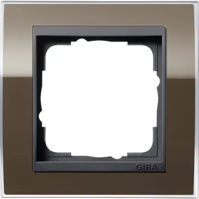 Gira Abdeckrahmen 1-fach Event Klar braun glänzend/anthrazit matt (0211768)