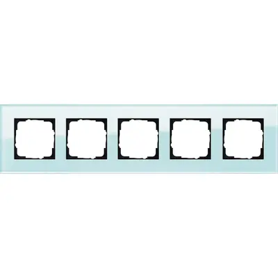 Gira Abdeckrahmen 5-fach Esprit glas mint (021518)