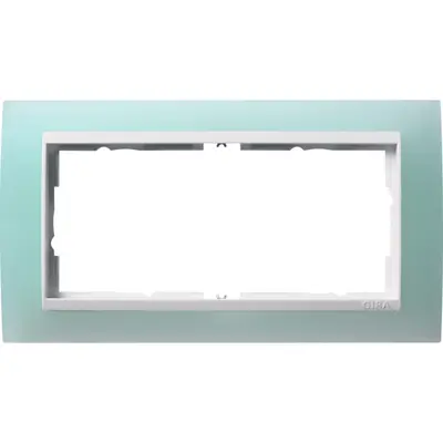 Gira Abdeckrahmen 2-fach Event Opak mint mat/weiß glänzend (1002395)