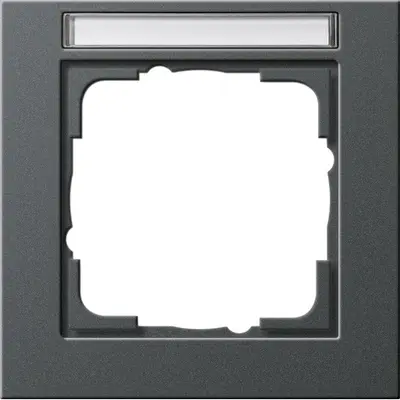 Gira Abdeckrahmen 1-fach Beschriftungsfeld E2 anthrazit matt (109123)