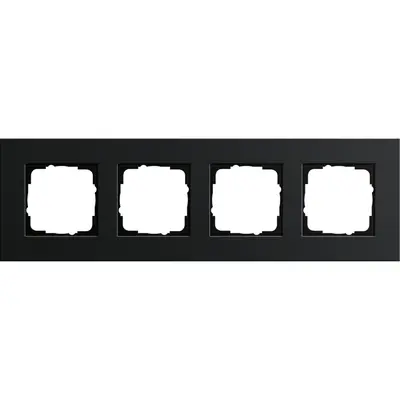Gira Abdeckrahmen 4-fach Esprit aluminium schwarz (0214126)
