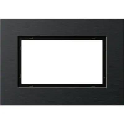 Gira Abdeckrahmen 1.5-fach Esprit aluminium schwarz (1001126)
