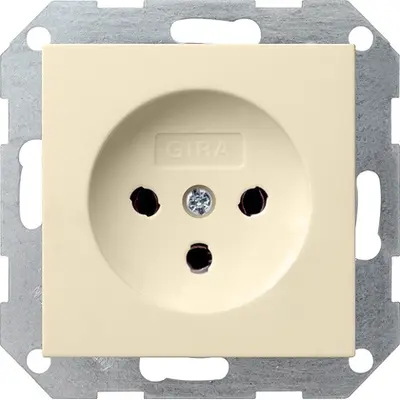 Gira HNA-Steckd. 10 A System 55 Cremeweiß (047901)