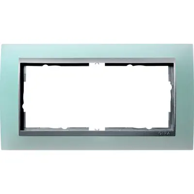 Gira Abdeckrahmen 2-fach Event Opak mint mat/aluminium matt (100251)