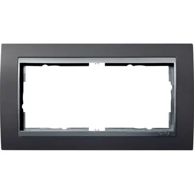 Gira Abdeckrahmen 2-fach Event anthrazit mat/aluminium matt (100281)