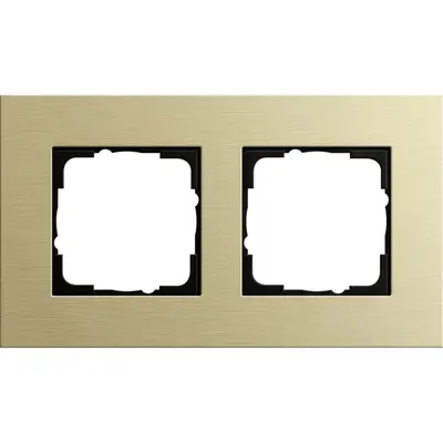 Gira Abdeckrahmen 2-fach Esprit aluminium hellgold (0212217)