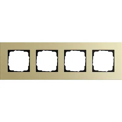 Gira Abdeckrahmen 4-fach Esprit aluminium hellgold (0214217)