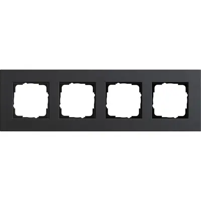 Gira Abdeckrahmen 4-fach Esprit linoleum-multiplex anthrazit (0214226)