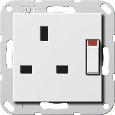 Gira Steckdose British Standard erhöhtem Berührungsschutz 13/250 s System 55 (277803)