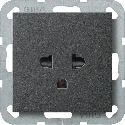 Gira Steckdose EURO-US System 55 anthrazit matt (284028)