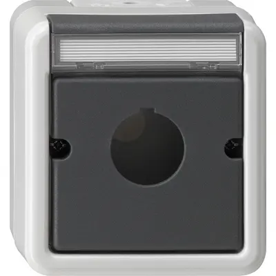 Gira gehäuse BSF Taster Ø 22,5 mm WG AP Grau (027230)