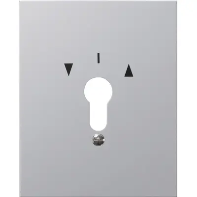 Gira metallabdeckung + Symbole WG AP Aluminium (009730)