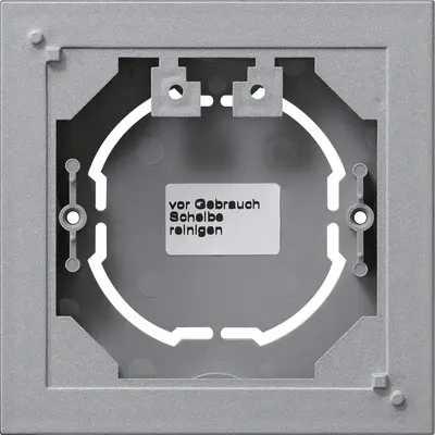 Gira Aufputzgehäuse 1-fach flach für max. 42 V ohne Abdeckrahmen E2 aluminium matt (021926)