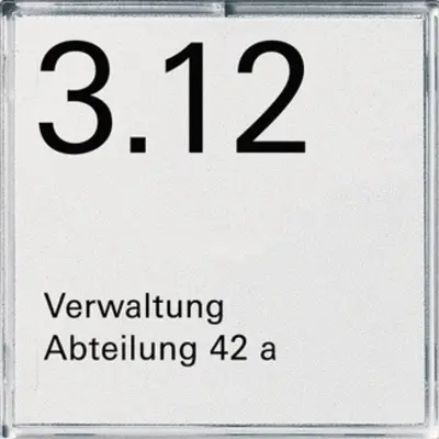 Gira namens-/Türschild 1-fach Zubehör (107100)