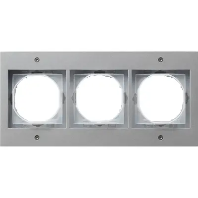 Gira Abdeckrahmen 3-fach TX44 aluminium (021365)