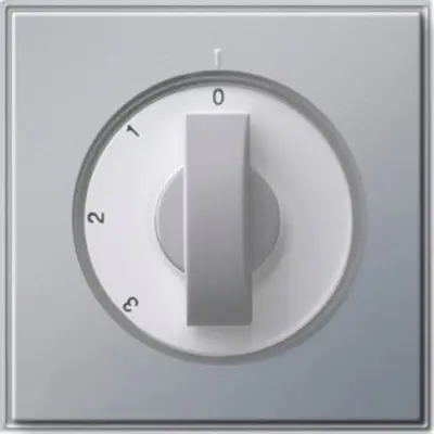 Gira Drehbedienaufsatz Dreistufenschalter TX44 aluminium (066565)