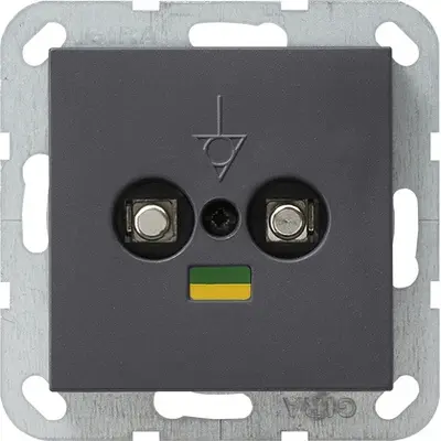Gira potenzialausgleich-Dose 2-fach System 55 Anthrazit (040528)