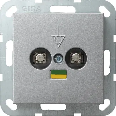Gira potenzialausgleich-Dose 2-fach System 55 F Alu (040526)