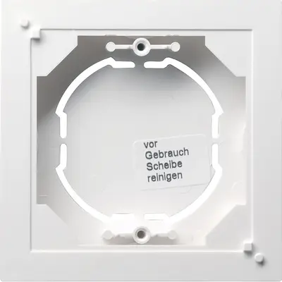 Gira Aufputzgehäuse 1-fach flach für max. 42 V ohne Abdeckrahmen Standard 55 weiß glänzend (021903)