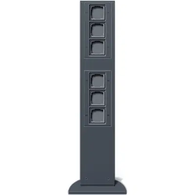 Gira e-Säule 6x Leereinheit 769 mm Gira Energiesäule Anthrazit (135128)